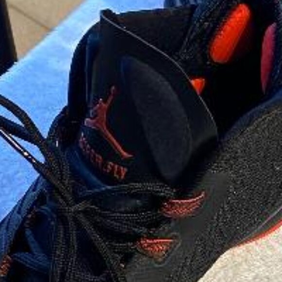 Nike Jordan Super Fly 5 Men Red Black Infrared Bred Shoes size 12 - Picture 7 of 12